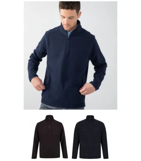 Henbury H858  Zip Neck Micro Fleece